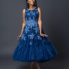 Noxolo Shweshwe and Tulle Dress With Flowers